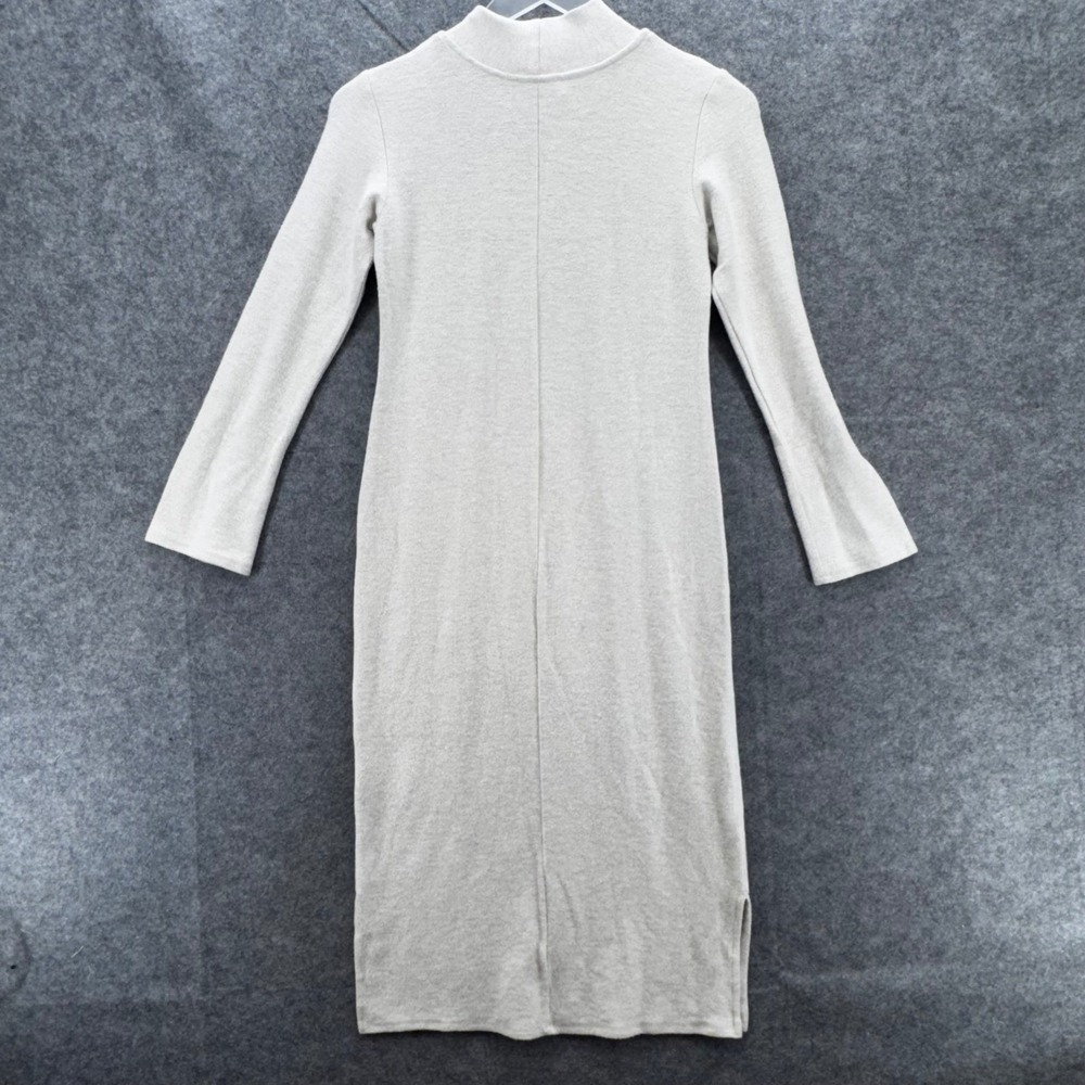 Amour Vert Womens Heathered Oat Midi Sweater Dress Size‎ XS Organic Sustainable - Picture 9 of 12